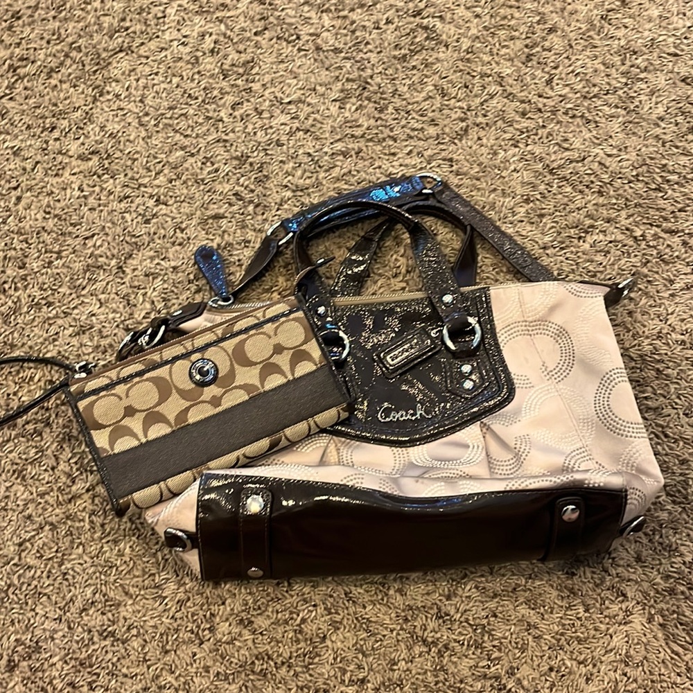 coach purse and wallet